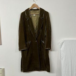 POETRY FASHION - Luxurious silk long velvet jacket - Small